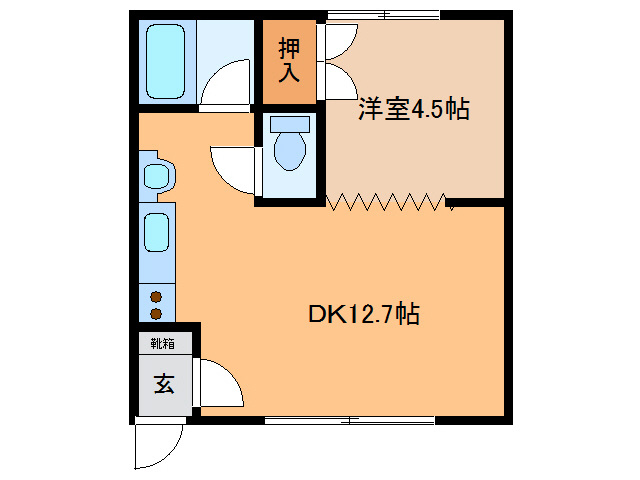 コーポふじの間取り