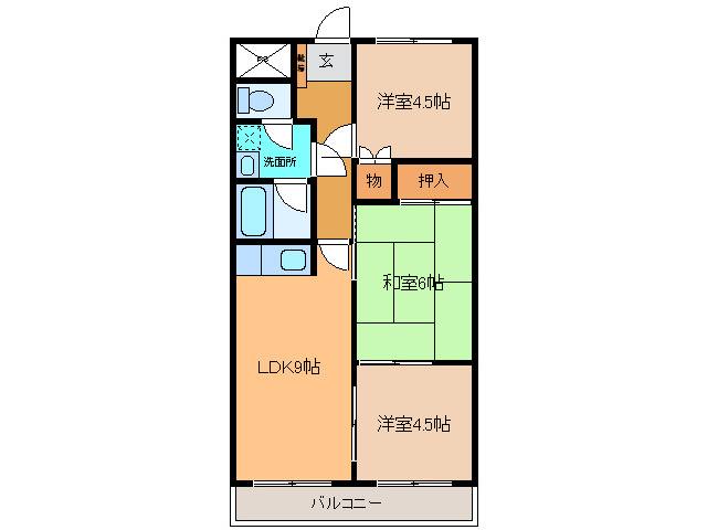 ライフマンションの間取り