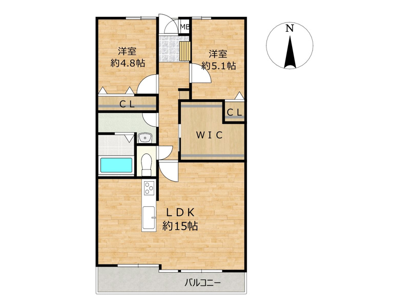 【間取り】 | 藤和二日市コープ☆仲介手数料無料☆