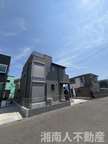 平塚市入野字向田　新築戸建の外観|外観は落ち着いています