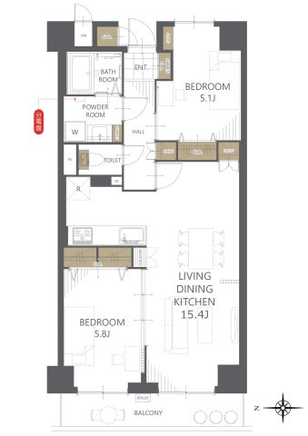 【間取り】パシフィックパレス大手町 