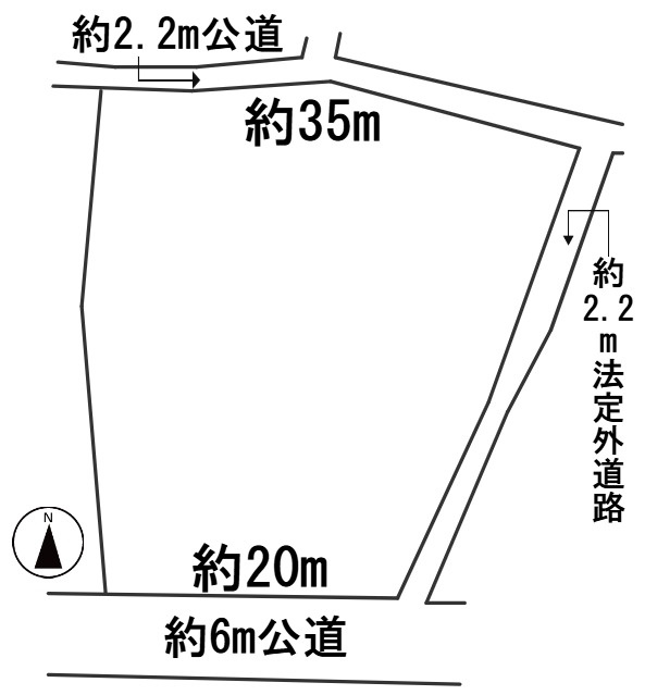６５７２７　揖斐郡大野町土地の区画図