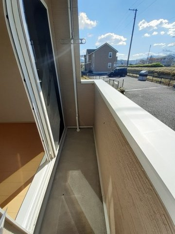 フルールＢのバルコニー|落ち着いた時間を過ごせるバルコニーです