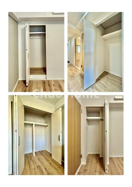 アーバンヒルズ北綾瀬第2の収納|居室にはクローゼットを完備し、自由度の高い家具の配置が叶うシンプルな空間です。お子様の成長と必要になる子供部屋を与えるにはぴったりの間取りですね。