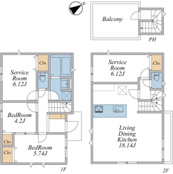 【間取り】 | LDK18帖以上+ルーフバルコニー付4LDKプラン