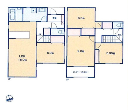 神戸市西区竹の台３丁目　土地のその他|参考プラン　建物価格1,360万円