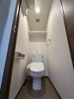 ワールドアイ江坂アルバのトイレ|落ち着いた色調のトイレです