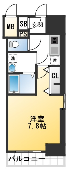 ワールドアイ江坂アルバの間取り