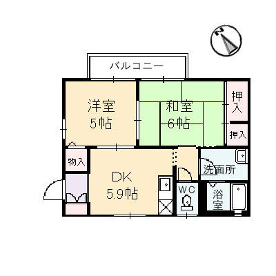 シャーメゾン田村の間取り