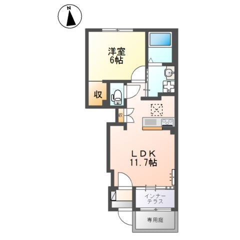 カーサＫＲＭの間取り