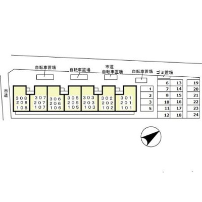 【区画図】 | エコーハイツマルオカ