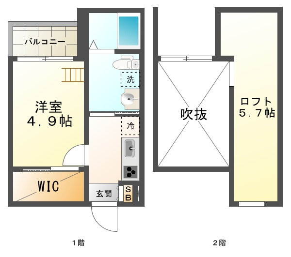 Y`s village馬場通の間取り