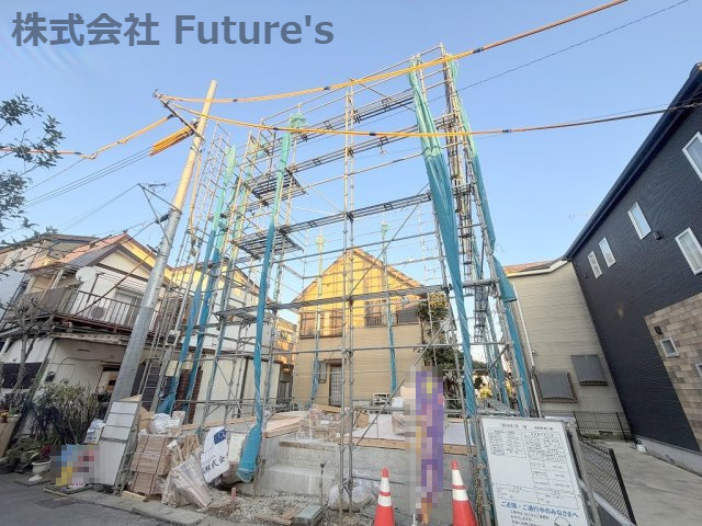 三郷市幸房　新築戸建　全1棟の外観|現地の写真になります。