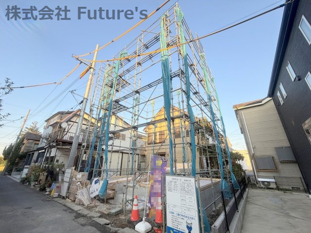 三郷市幸房　新築戸建　全1棟の外観|現地の写真になります。