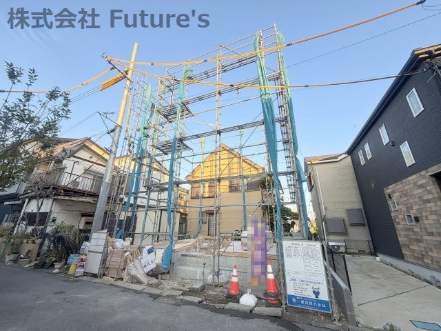 三郷市幸房　新築戸建　全1棟の外観|現地の写真になります。