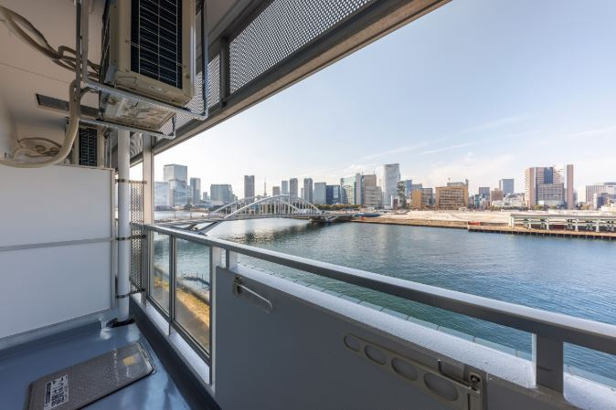 中央区勝どき３丁目の賃貸マンションのバルコニー