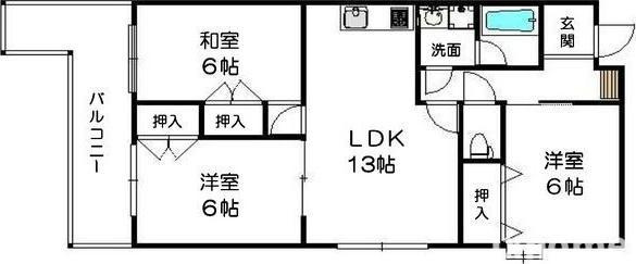 サンクリスタルハウスの間取り