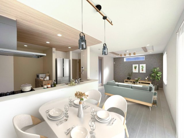 豊田市平山町1丁目　新築分譲住宅　全1棟　1号棟の居間・リビング