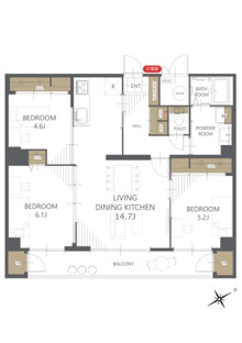 【間取り】チュリス月寒 