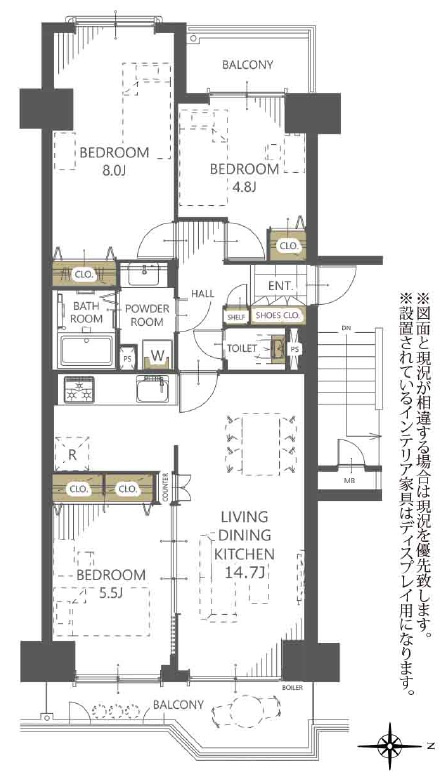 ベルヴェデールイトーピア武庫川の間取り