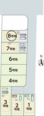 奈良市三条桧町の売地の土地図