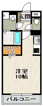 ベルビー宝塚の間取り