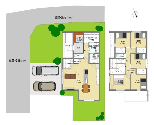 ＼新築モデルハウス／　好評販売中！　御殿場市大坂１期　全１邸の間取り|間取り図