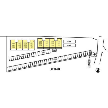 サンハイム須屋 A棟の区画図