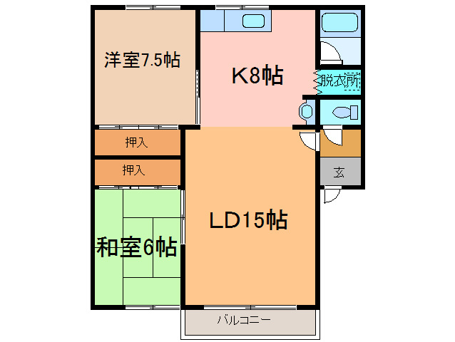 カントリーハイツの間取り