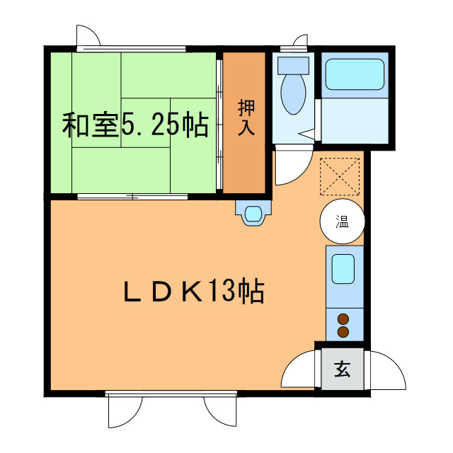 ノースハイムＡの間取り