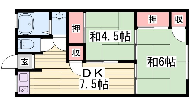 レインボープラザの間取り