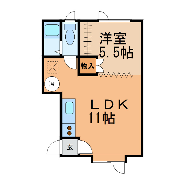 ノースハイムＢの間取り