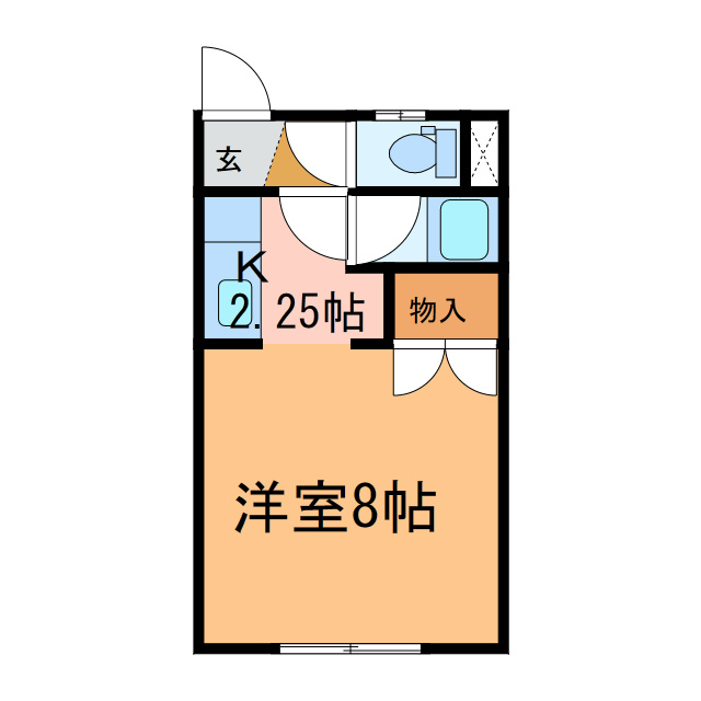 コーポ時計台の間取り