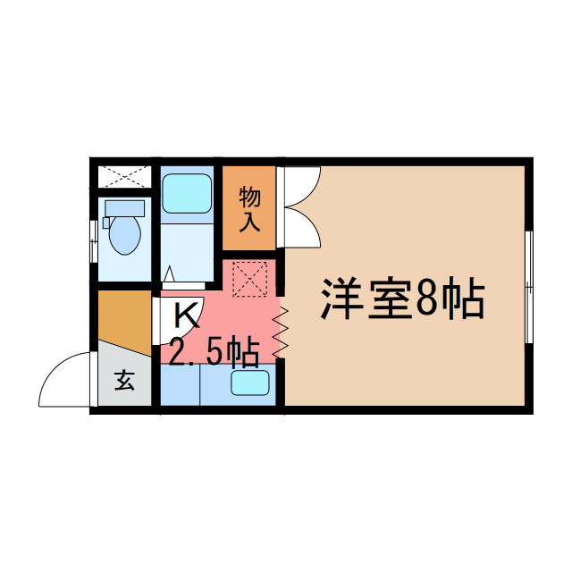 コーポ時計台の間取り