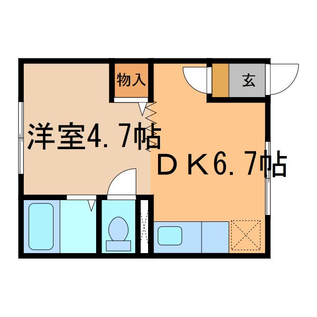 コーポ１６の間取り
