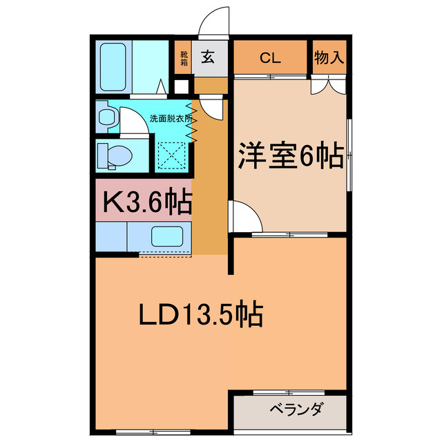 コーポニュータウンⅡの間取り