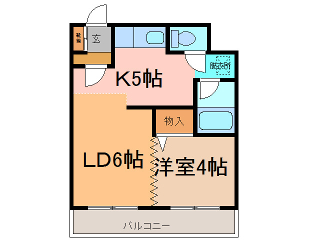 ベルトピア帯広Ⅱの間取り