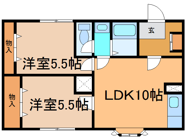 近藤ハイツの間取り