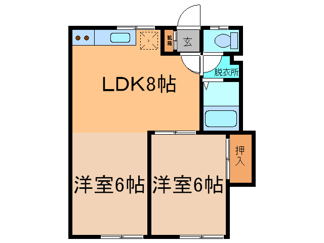 緑陽ハイツの間取り
