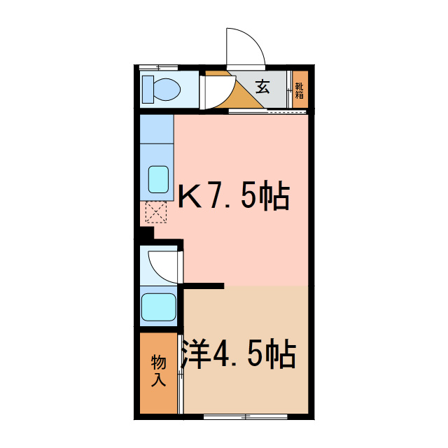 三浦ハイツの間取り