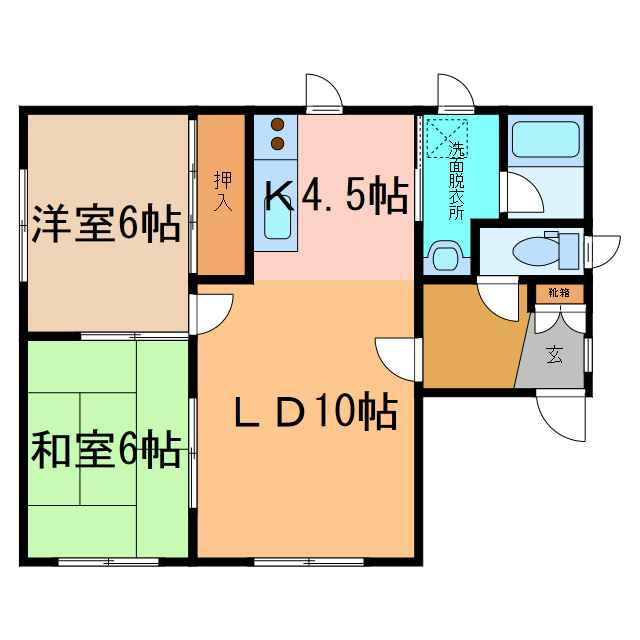 関谷ハイツＦの間取り