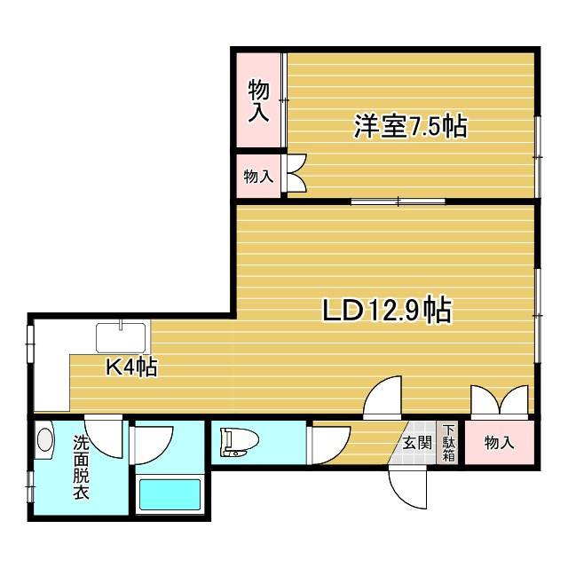 丸果ハイツの間取り