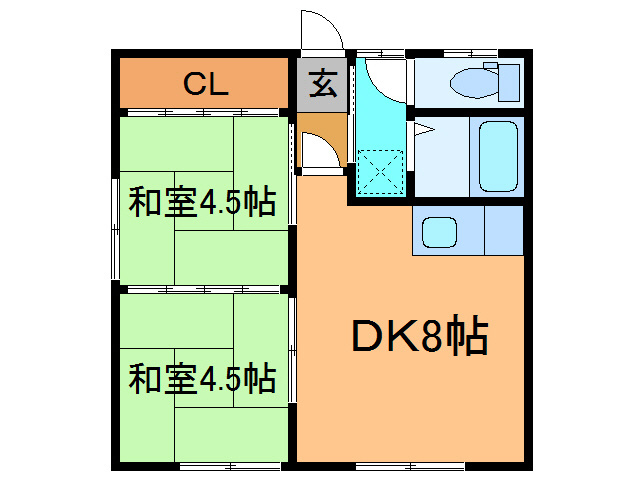 コーポ中丸2の間取り