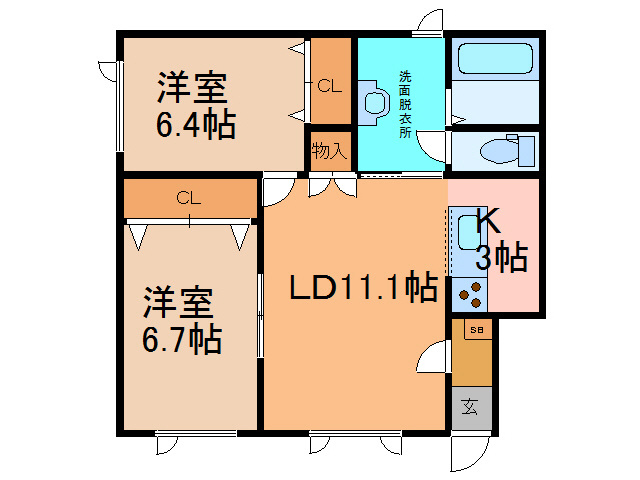 カトルレーヴの間取り