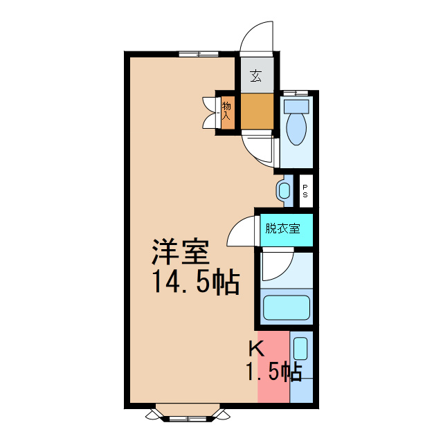 フリーダムⅡ(西6条)の間取り