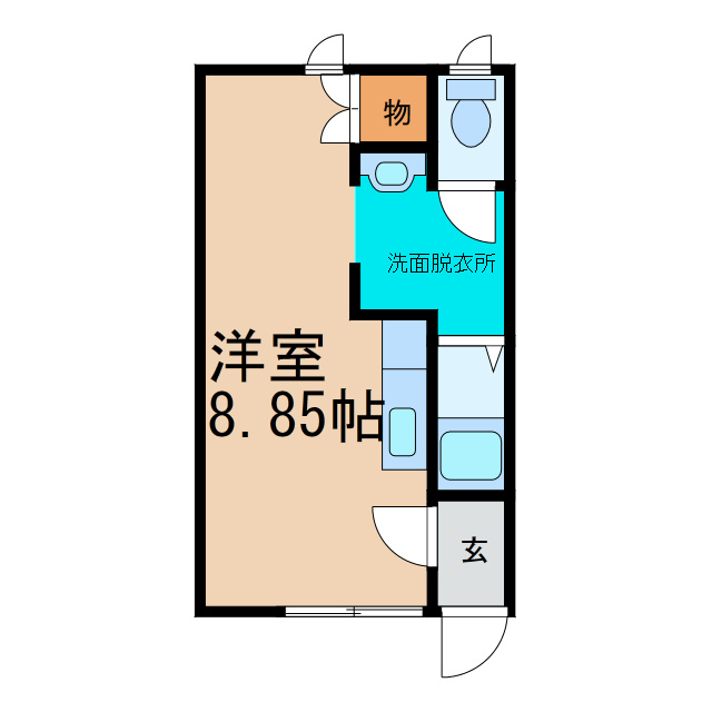 文教荘の間取り