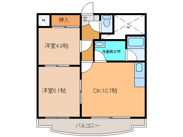 ファミールシャトーの間取り