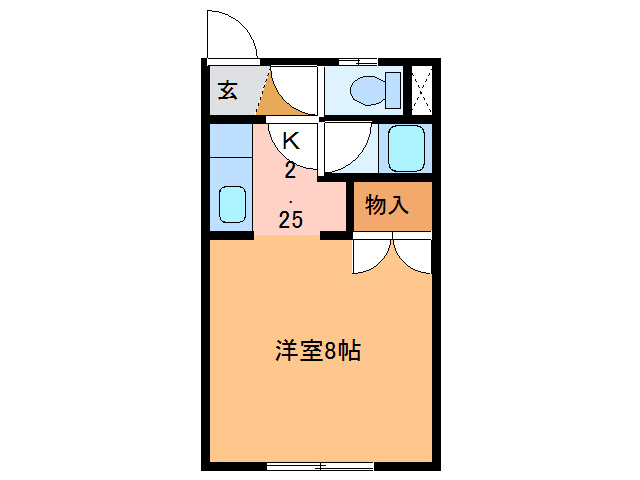 コーポ時計台の間取り