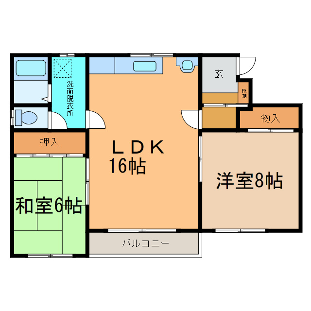 コーポ美鈴1号の間取り