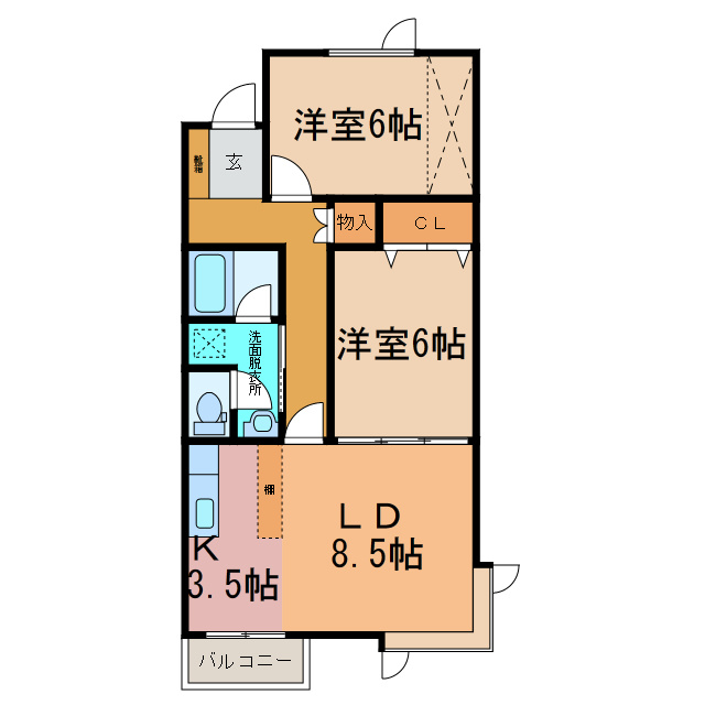 クラッセⅡの間取り